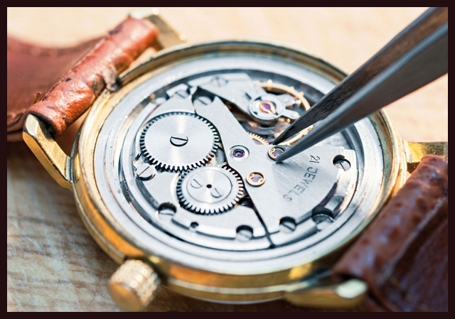 Horloge ter reparatie